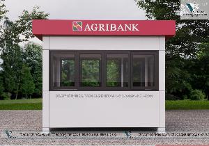 Nhà bảo vệ composite mái bằng ngân hàng Agrybank